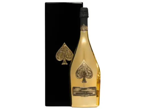 ARMAND DE BRIGNAC Brut Gold Champagne and Flutes Set ARMAND DE BRIGNAC Brut Gold Champagne and Flutes Set