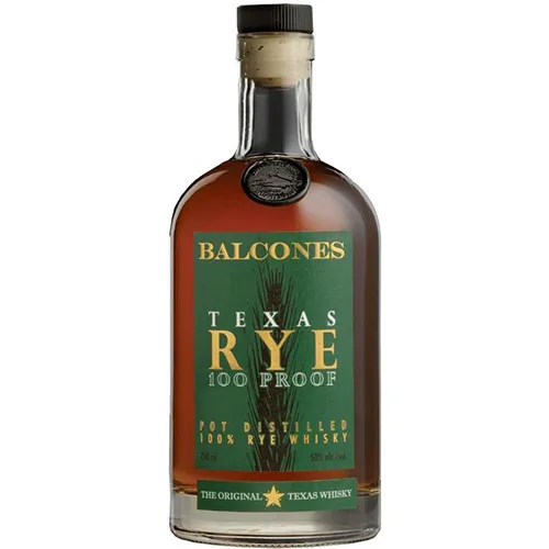 BALCONES TEXAS RYE 100 PROOF WHISKY BALCONES TEXAS RYE 100 PROOF WHISKY