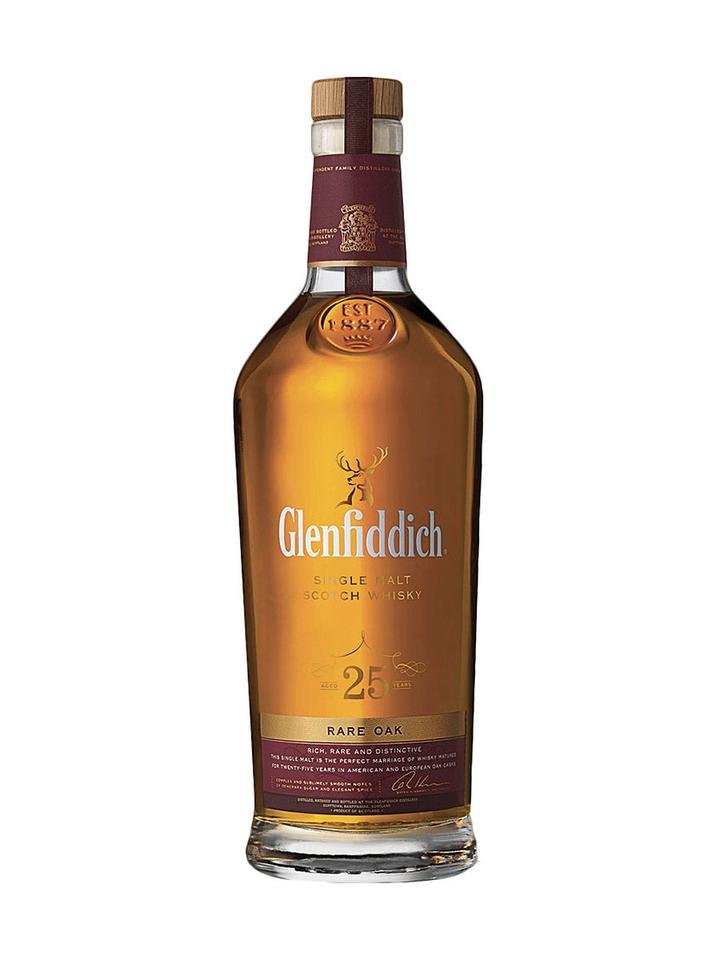 Glenfiddich Rare Oak 25 Year Old Single Malt Scotch Whisky Glenfiddich Rare Oak 25 Year Old Single Malt Scotch Whisky