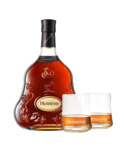 HENNESSY X O WITH BRANDED ROCKS GLASSES (SET OF 2)