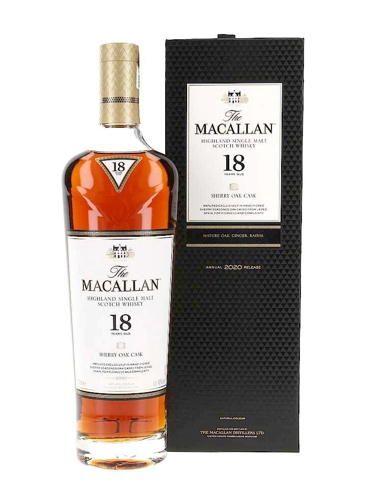 The Macallan 18 Year Old Sherry Oak Single Malt Scotch Whisky 700mL The Macallan 18 Year Old Sherry Oak Single Malt Scotch Whisky 700mL