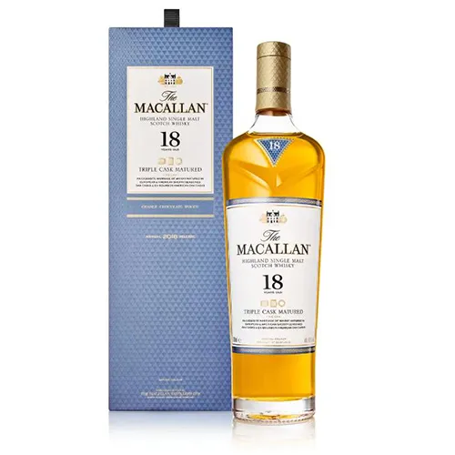 THE MACALLAN 18 YEARS OLD TRIPLE CASK SINGLE MALT WHISKY THE MACALLAN 18 YEARS OLD TRIPLE CASK SINGLE MALT WHISKY
